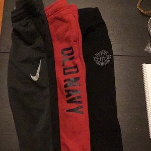 2/$10 Lot of three pants, sizes 3t and 4(xs)